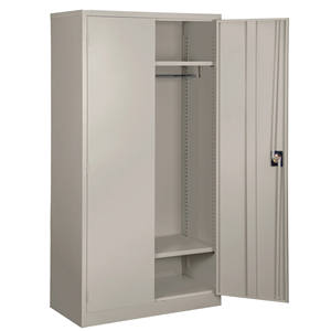 Lemari Pakaian Tinggi Murah Warna Abu-abu untuk Kamar Tidur, Organizer Lemari, Lemari Pakaian, Furnitur Kamar Tidur, Lemari Pakaian 2 Pintu Ayun - Product Image 4