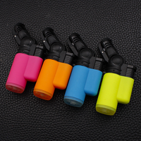 Briquet à flamme créative pour soudure, petit format, coupe-vent, rechargeable, vente en gros