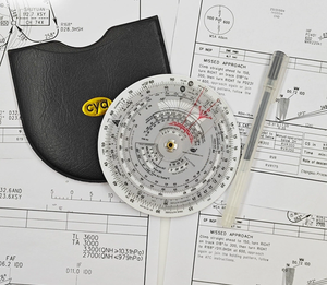 Computadora de Vuelo Circular Clásica DF E68-R2 para Estudiantes Pilotos, Calculadora de Navegación Aérea de 6'' de Diámetro - Product Image 3