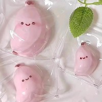 Jouet alimentaire simulé en silicone, sensation de boue, forme petite banane dodue, créatif et mignon, à pincer, amusant, pour adolescents, jouet de décompression amusant