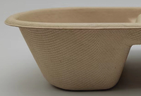 Boîte à lunch biodégradable compostable personnalisée en gros pour fête restaurant pâte à papier bagasse de canne à sucre à emporter contenant alimentaire
