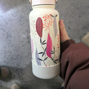 Taza Térmica de Viaje con Logotipo Personalizado, Termo de Acero Inoxidable, Botella de Agua Deportiva de 32oz/40oz, Botella de Agua Aislada con Pajita Abatible - Product Image 6