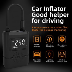 <span class=keywords><strong>Pompe</strong></span> de compresseur d'air électrique à gonflage rapide pour voitures avec protection de sécurité à fusible <span class=keywords><strong>thermique</strong></span> - Product Image 4