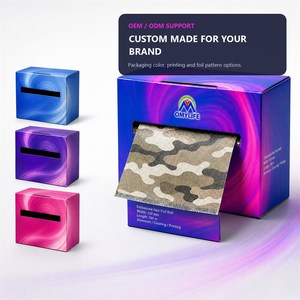 Feuilles de papier aluminium colorées imprimées pour la coloration, les mèches, le décoloration et la teinture des cheveux en salon professionnel - Product Image 2