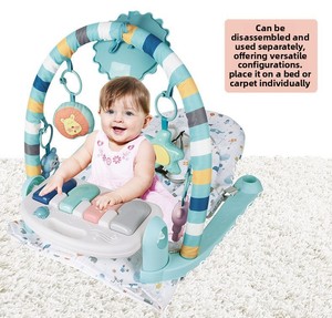 Baby Kick and Play Piano Gym Foot Operated Sensory Developmental Activity Mat With Music Light Newborn 18 Month <strong>Infant</strong> - Product Image 2