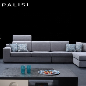 Ensemble de meubles canapés de salon modernes <span class=keywords><strong>pour</strong></span> villa ensemble de canapés d'angle de grande taille en forme de L avec <span class=keywords><strong>appui</strong></span>-<span class=keywords><strong>tête</strong></span> réglable - Product Image 2