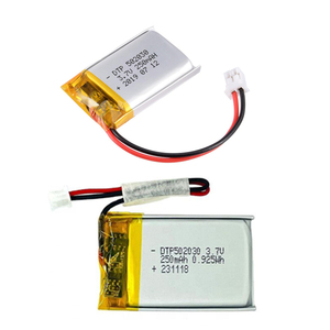 Малогабаритная батарея 502030 3.7V 250mAh для умных носимых устройств, перезаряжаемая литий-полимерная аккумуляторная ячейка 3.7V 250mAh - Product Image 5