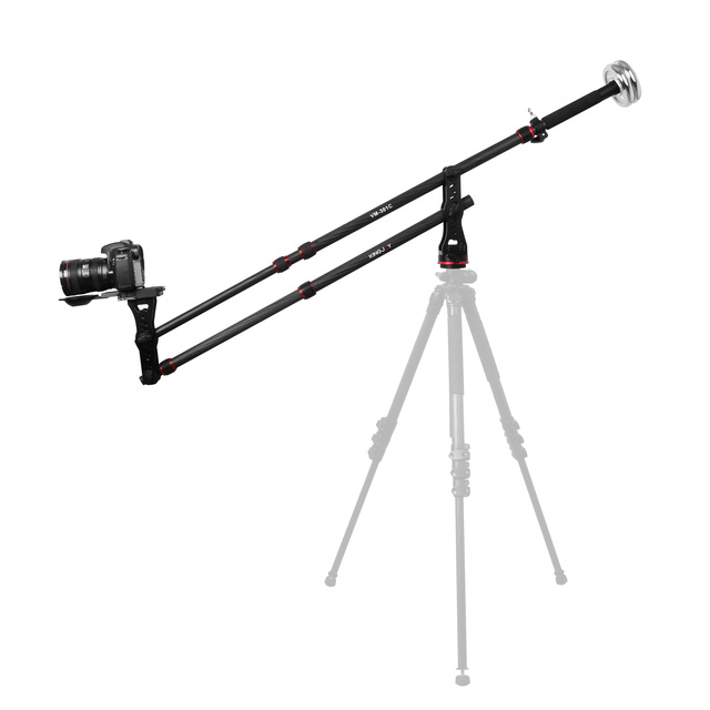 Professional Carbon Fiber DSLR Video Camera Crane Jib Arm with Counter Weight for Filmmaking