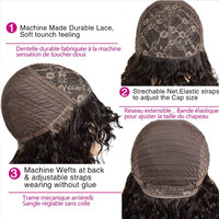 Perruque Cheveux Naturels Coupe Pixie Bouclée Courte Sans Lacet Bob 10 Pouces Mèches Brésiliennes