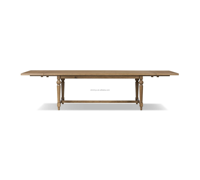 Ensemble de table à manger extensible en bois de chêne massif Simple français Table de restaurant de style antique pour la maison salon meubles d'appartement