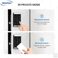 Tediton Cerradura Electrica Armoires de stockage en bois Serrure Rf pour armoire de sport Serrure à mot de passe Armoire Statut de salle de sport Casier