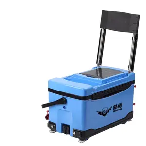 OEM 32L 5.5千克多功能钓鱼冷却器渔具盒便携式钓鱼救生盒座椅轮