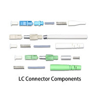 Kit de pièces de connecteurs à fibre optique Gtech LC en gros, SM MM UPC APC Simplex non assemblé 0.9/2.0/3.0mm pour cordon de brassage FTTH