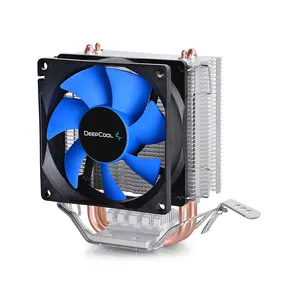 Venta caliente DeepCool ICE Ridge mini radiador de refrigeración por aire para Intel AMD CPU 8 cm enfriador Dual 6 mm tubo de calor grandes disipadores de calor