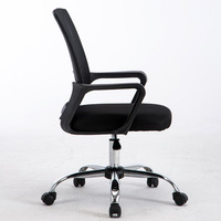 Chaise de bureau ergonomique moderne à dossier mi-haut avec support lombaire, en maille, mobilier de bureau, produits promotionnels à prix abordable
