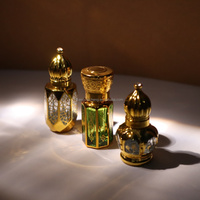 Promo Terbatas Botol Kaca Attar Minyak Parfum Oud Arab Dekoratif 3ml 6ml 12ml Kosong dengan Pipet dan Sablon Grosir