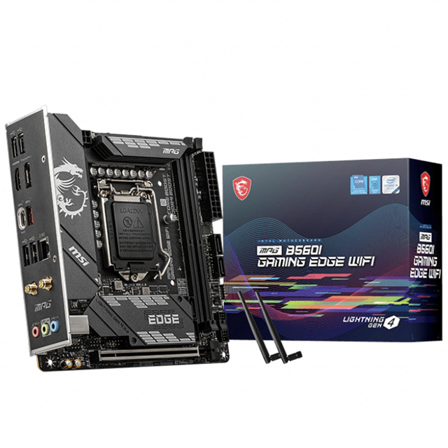 MSI MPG B560I GAMING EDGE WIFI Used Motherboard Supports DDR4 and 10th/11th Gen Intel Core/Pentium Gold/ Celeron CPU