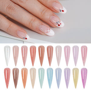 ICE NOVA 맞춤형 로고 레인보우 플레이크 빌더 젤 플레이크 글리터 빌더와 40 가지 색상 손톱 확장 살롱 DIY에 대한 강한 접착력 - Product Image 6