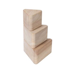 Ensemble de triangle en bois Orff pour la percussion, jouet musical sensoriel d'apprentissage précoce pour la maternelle - Product Image 3