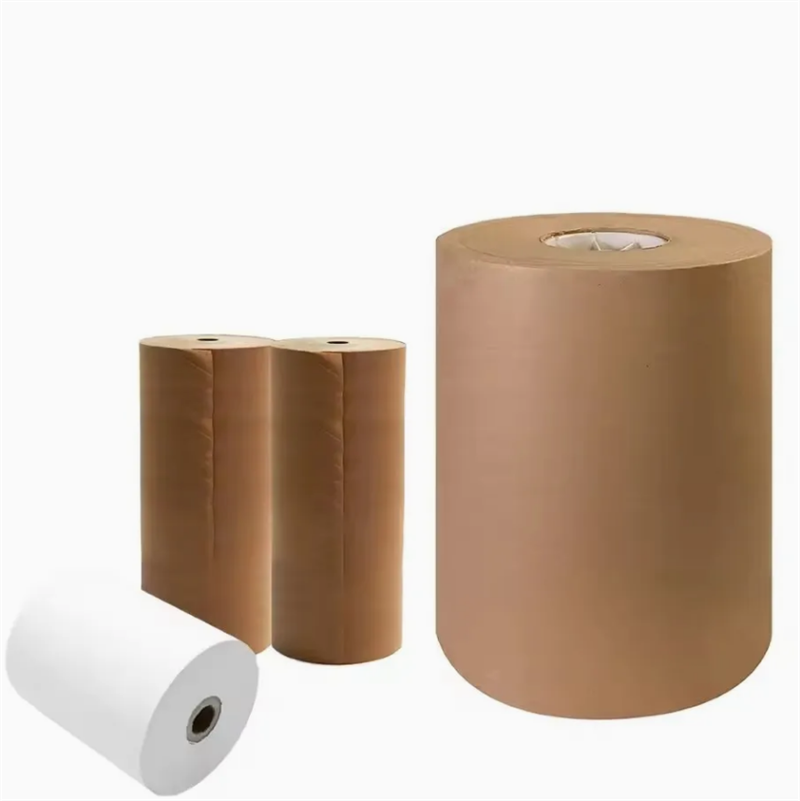 High Quality Brown White Top Liner Board Recycle Brown Kraft Paper Roll
