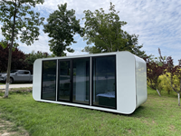 Maison mobile préfabriquée de 20 pieds, mini-maison de luxe, bureau portable en conteneur