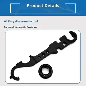 Herramienta de desmontaje de metal táctico multifuncional para exteriores, llave de <span class=keywords><strong>pizarra</strong></span> para excursiones y campamentos - Product Image 4