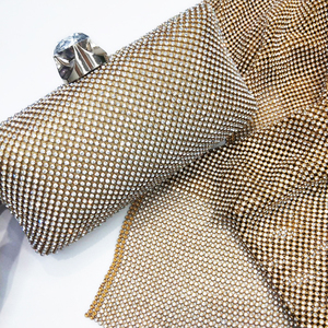 3Mm Mềm Linh Hoạt Kim Loại Vàng Cơ Sở Rõ Ràng Pha Lê Vải Nhôm Rhinestone Lưới Cho Hàng May Mặc Treo Túi - Product Image 6