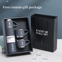 Ensemble cadeau de tasses isothermes à double paroi de 500 ml, tasse à thé, tasse isotherme en acier inoxydable, bouteille d'eau, bouteille isotherme portable sous vide
