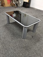 Table basse moderne en verre noir pour salon, durable et écologique, facile à nettoyer, meubles pour la maison