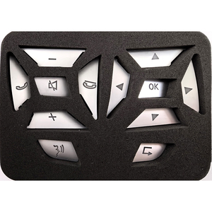 Adesivo di alta qualità per la decorazione del pulsante del volante per <span class=keywords><strong>Mercedes</strong></span> <span class=keywords><strong>Benz</strong></span> CLS ML GL GLK SLK GLA C-Class E-Class - Product Image 5