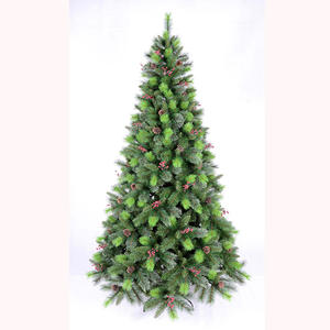 Precio de fábrica Aguja Árbol de Navidad Venta al por mayor Pvc Árbol de Navidad 7ft Árbol de Navidad con luces - Product Image 1