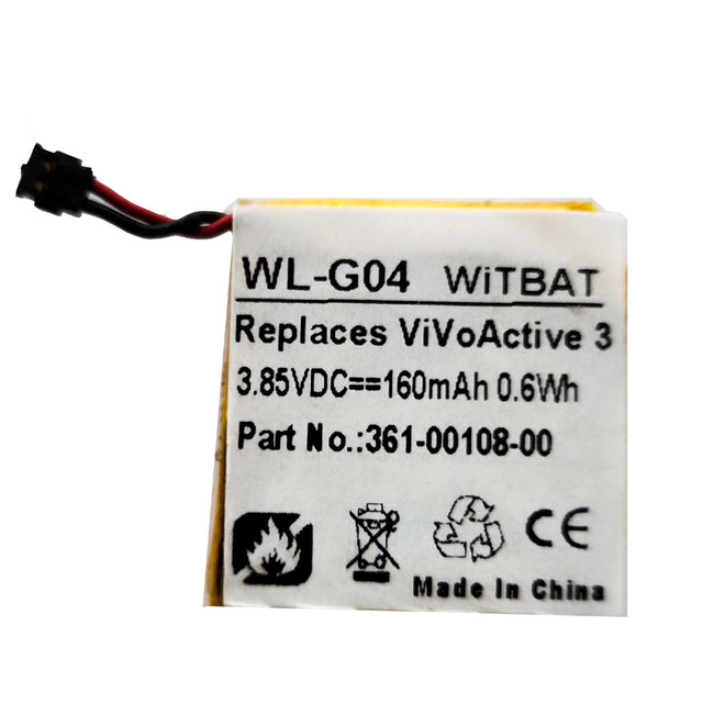 361-00108-00 for Garmin Vivoactive 3 Smartwatch Battery