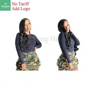 Gonna mimetica Micro minigonna alla moda carina da donna con tasca Cargo gonna corta <span class=keywords><strong>abbigliamento</strong></span> donna - Product Image 2