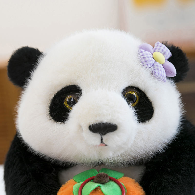 ODM Customizable Cute Size Simulated Panda Embroidered Plush Doll Toy PP Cotton Comforter for Birthday Occasions