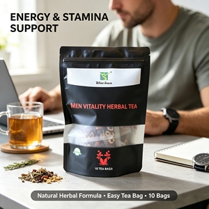 Thé aux herbes naturelles pour la fertilité masculine, marque privée OEM, mélange de maca, ginseng et lycium, sachets de thé énergisant pour le bien-être masculin - Product Image 3
