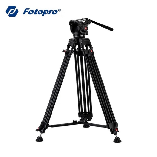 Aluminum Alloy Panoramic Fluid Damping Head Professional Dslr Camera Video Tripod