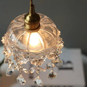 <span class=keywords><strong>Lustre</strong></span> <span class=keywords><strong>à</strong></span> <span class=keywords><strong>pampilles</strong></span> en verre et cristal de cuivre, prix usine AMJ, lampes suspendues modernes de luxe pour hôtel, LED 110-220V, garantie 3 ans - Product Image 5