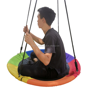 <span class=keywords><strong>Altalena</strong></span> a Disco per Bambini da Esterno, Pieghevole, <span class=keywords><strong>in</strong></span> <span class=keywords><strong>Tessuto</strong></span> Oxford, <span class=keywords><strong>Altalena</strong></span> Rotonda da Giardino per Bambini - Product Image 3