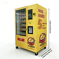 Distributeurs automatiques de ramen à l'eau chaude XG, distributeurs automatiques de nouilles instantanées, prise en charge de tous les systèmes de paiement