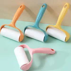 Nieuwe Roll Paper Sticky Roller Stof Ruitenwisser Huisdier Haar Kleding Tapijt Tousle Remover Draagbare Vervangbare Cleaning Brush Tool