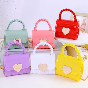 Wholesale Candy Colors Girl Jelly Purse Cute PVC Mini Crossbody Bag Kid Handbags with <b>Shoulder</b> <b>Strap</b> - Product Image 2