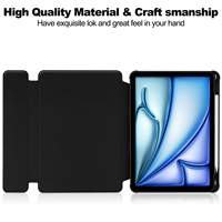 Hot New Keyboard Case pour iPad Air 11 pouces M3 2025/M2 2024 7th/6th génération 360 Rotation Cover avec clavier détachable sans fil