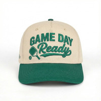 Casquette de baseball unisexe de haute qualité, bicolore, 5 panneaux, 100% coton, avec impression en relief, style streetwear, design sportif et formel