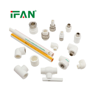 IFAN Raccords fiables pour tuyaux d'eau PPR, coudes, tés, 20-110MM, matériaux de plomberie, raccords et machine pour tuyaux PPR