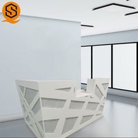 Comptoir de bar pliable au design moderne avec LED, en MDF et plateau en pierre, pour discothèques - Vente en gros