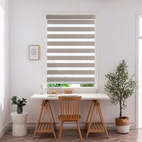 Venta Directa de Fábrica, Fácil de Instalar, Moderno, Liso, Doble Capa, 100% Poliéster, Manual, Sin Cordones, Anti-UV Integrado, 100% Opaco