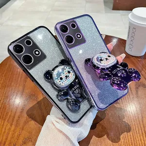 <span class=keywords><strong>Note</strong></span> 30 Hot 30 Pour Infinix <span class=keywords><strong>Note</strong></span> 30 12 Hot 40 30 20 12 11 10 9 Smart <span class=keywords><strong>8</strong></span> 7 Luxe Dégradé Paillettes Placage Ours Titulaire Couverture Arrière - Product Image 5