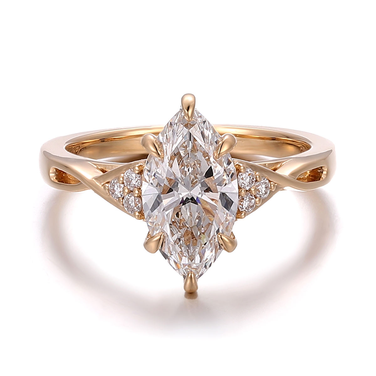 แหวนเพชรแล็บทองแท้ 18k