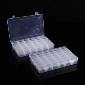 Caja de almacenamiento de plástico transparente con 36 compartimentos para joyería, abalorios, aparejos de pesca, herramientas, contenedor organizador con tapa - Product Image 4
