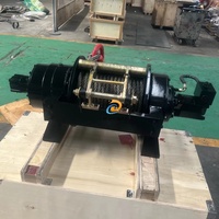 Treuil hydraulique de remorquage robuste 44000 lb/20 tonnes, bobine en acier, câble métallique, embrayage hydraulique à air, treuils à cabestan pour camion de remorquage, grue